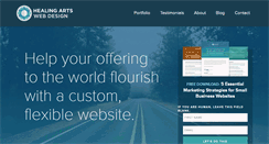Desktop Screenshot of healingartswebdesign.com