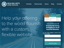 Tablet Screenshot of healingartswebdesign.com
